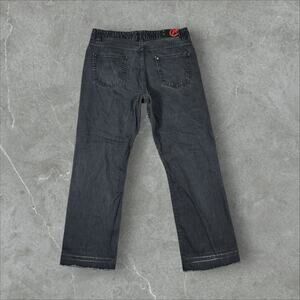 Ecko Unltd. Y2K Relaxed Size 34x30 Loose Baggy Rhino Black Skater Grunge Jeans